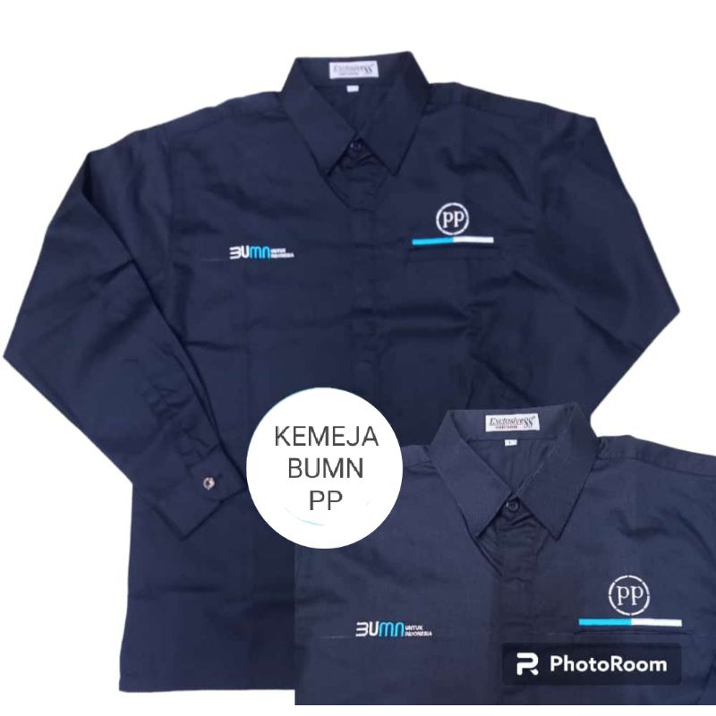 Lengam panjang seragam BUMN PP kemeja BUMN PP baju kerja BUMN PP PDH BUMN PP.