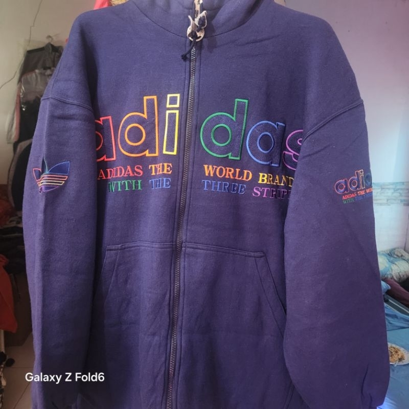 Jaket Adidas rainbow limited edition BIG LOGO