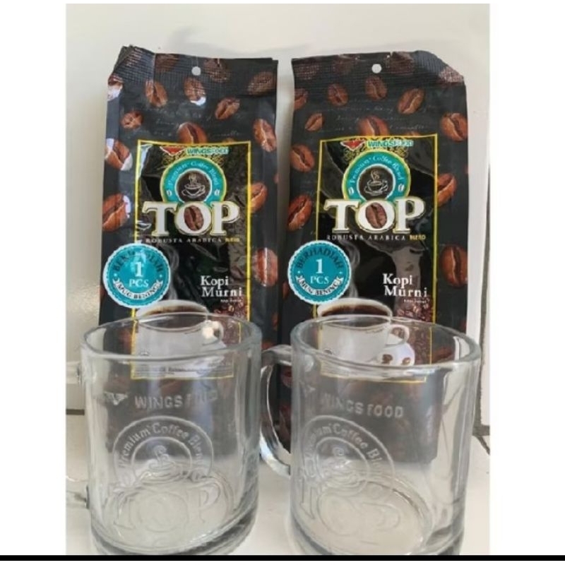 

Top Coffe 158 gr Bonus Gelas Cantik
