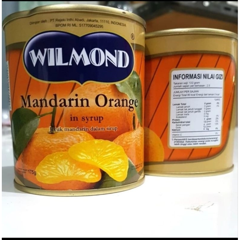 

Buah Kaleng Jeruk Wilmond Orange Mandarin Syrup Kualitas Premium