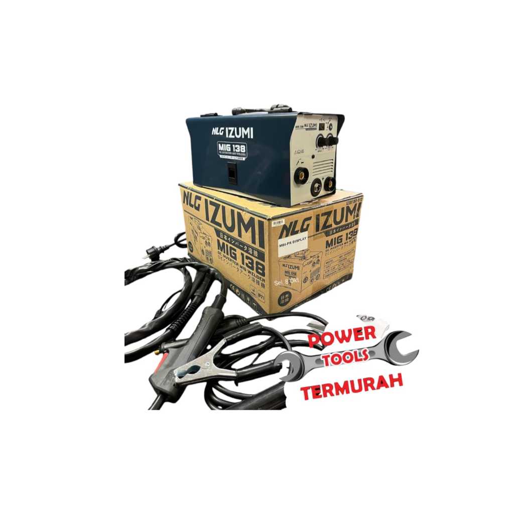 Mesin Las Izumi MIG 138 Gas Less Las CO2 Tanpa Gas 450 Watt