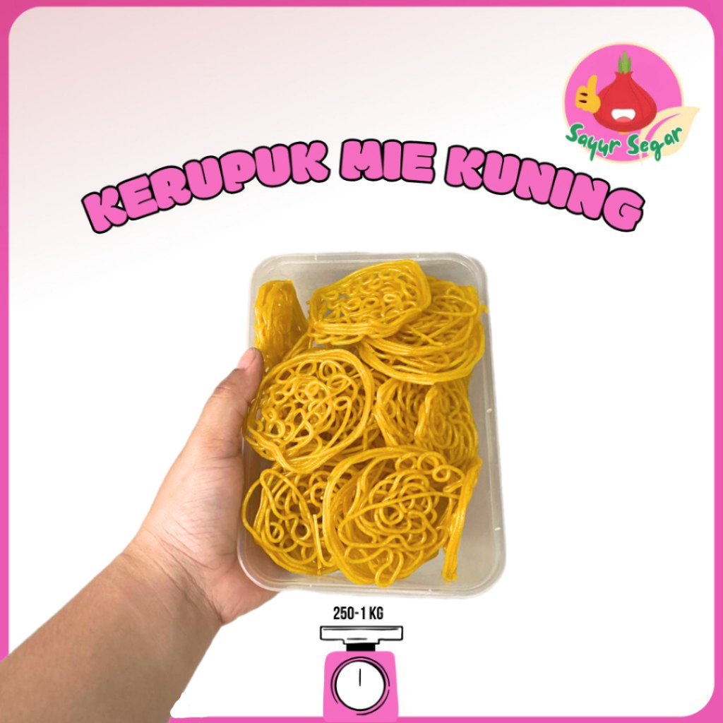 

Sayur Segar - Kerupuk Mie Kuning Mentah / Raw Crackers 1 kg