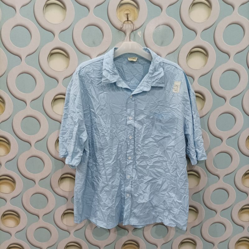 KEMEJA PRIA SECOND JEAN MONEY ORIGINAL SIZE XL KZS025