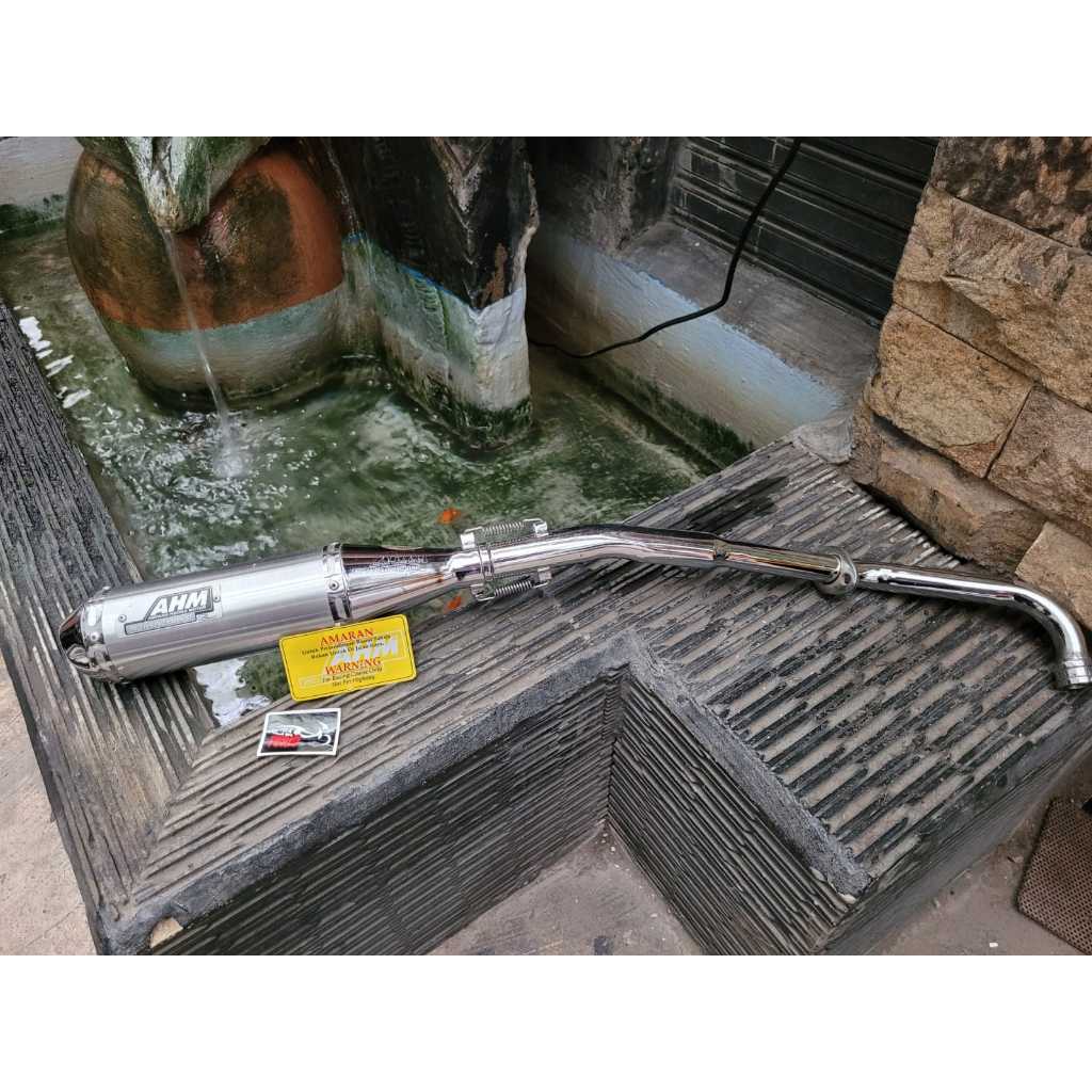 Knalpot AHM Shogun 125 CS-1 Supra x110 ORIGINAL AHM MALAYSIA Model BALAP RACING