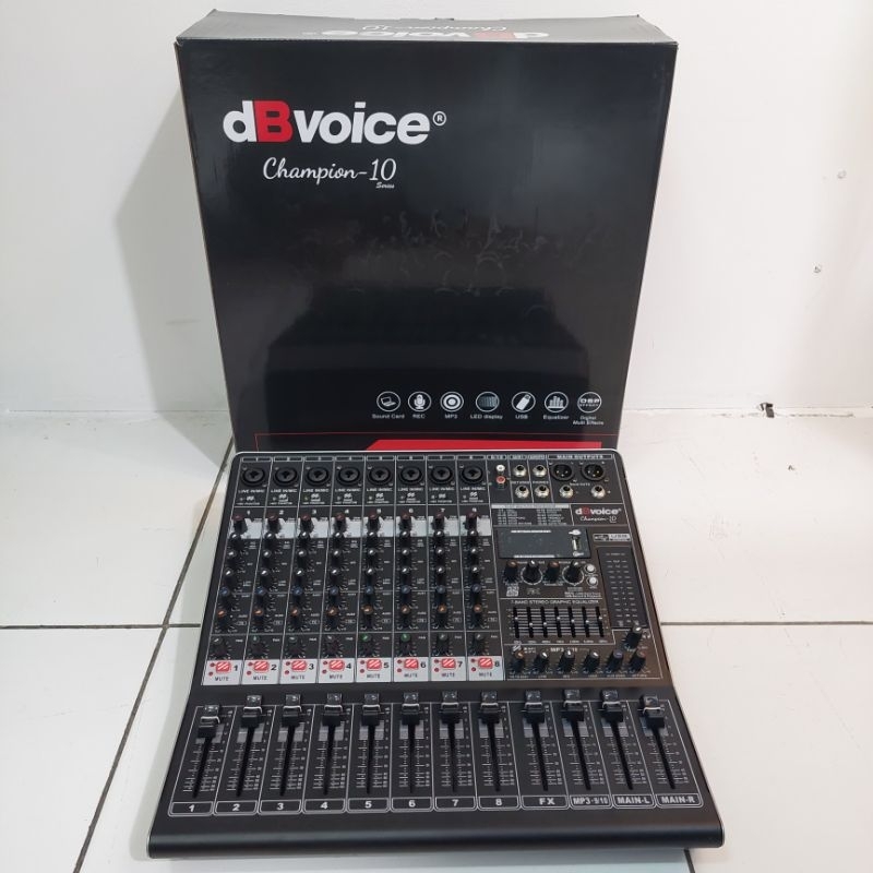 mixer audio 10 channel DB Voice Champion 10 original mixer 10 chanel