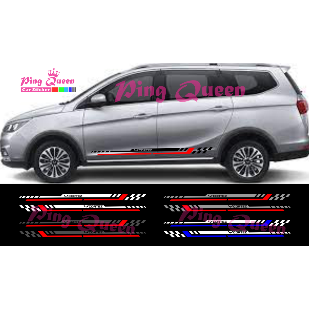 STICKER BODY SAMPING MOBIL CORTEZ STICKER CUTTING MOBIL WULING CORTEZ