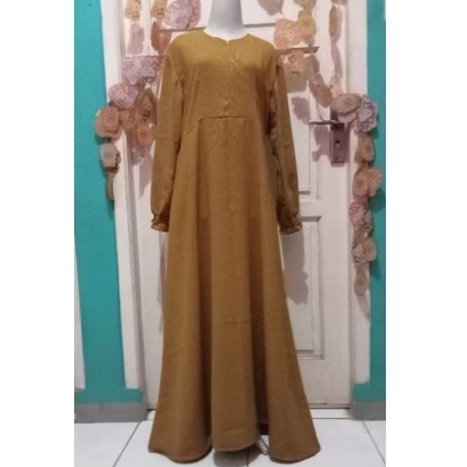 gamis muslimah Yoris premium embos