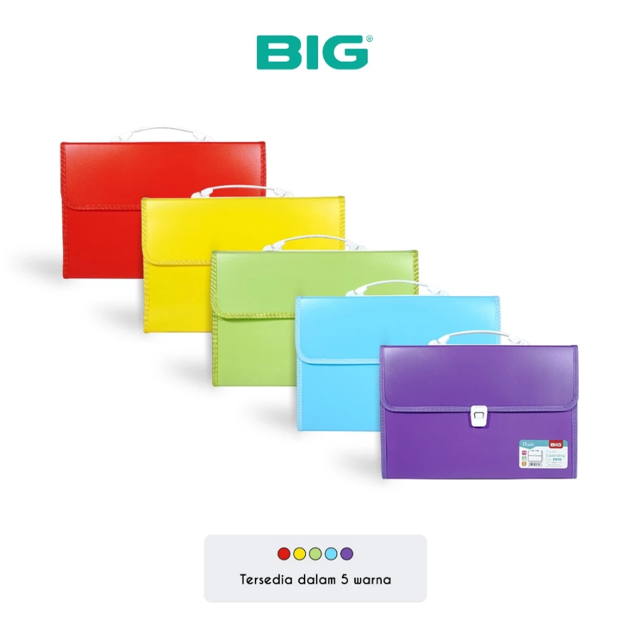 

BIG - Expanding File / Map Harmonika / Organizer Dokumen F4 Folio FC 13 Poket Warna Kunci XP-8009