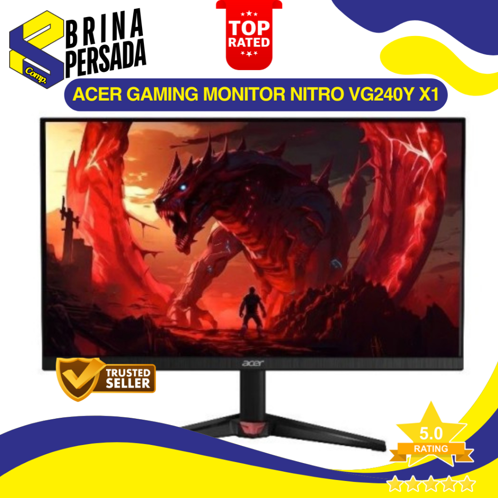ACER GAMING MONITOR Nitro VG240Y X1 200Hz Built in Speaker IPS Nitro VG240Y-X1