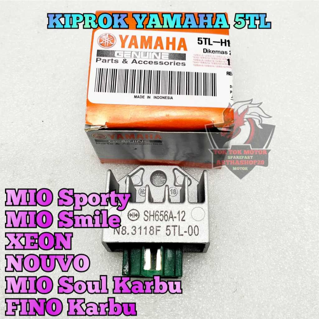 KIPROK REGULATOR 5TL ASLI ORIGINAL YAMAHA UNTUK JENIS MOTOR MIO SPORTY , MIO SMILE , XEON , NEUVO , 