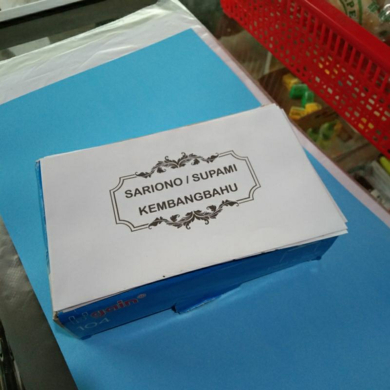 

Amplop buwuhan / Amplop Nama / Amplop tanggung