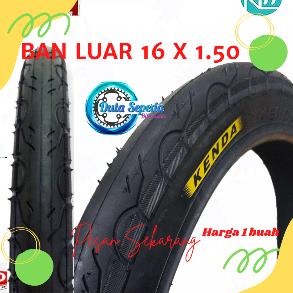 Ban Luar sepeda 16x1.50  for sepeda lipat / mini 16 inch
