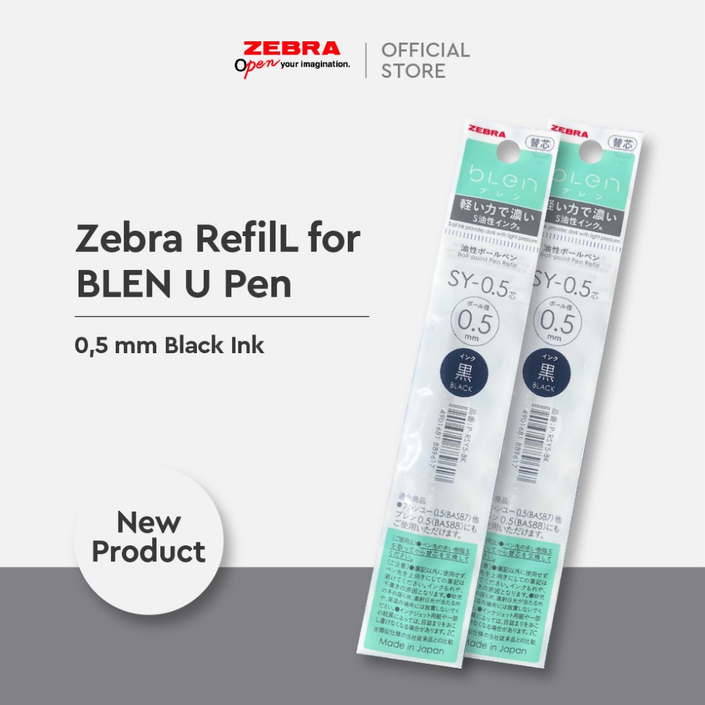 

Zebra Refill Pulpen Bolpen Blen U Series - Refill SY
