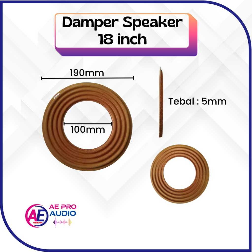 Damper Speaker 18 inch Uk. 100-190-5 Tebal