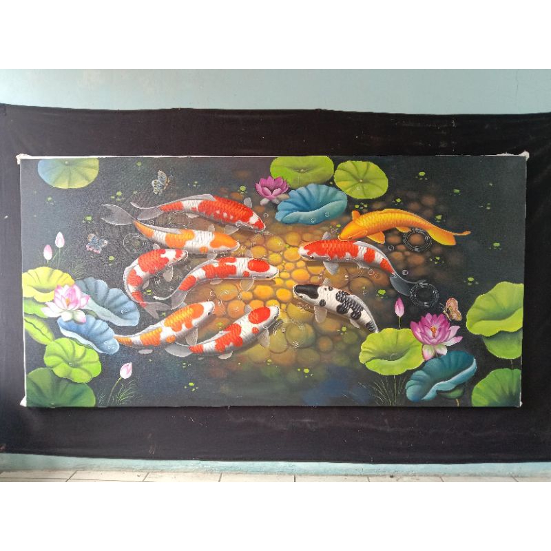 lukisan ikan koi 3D