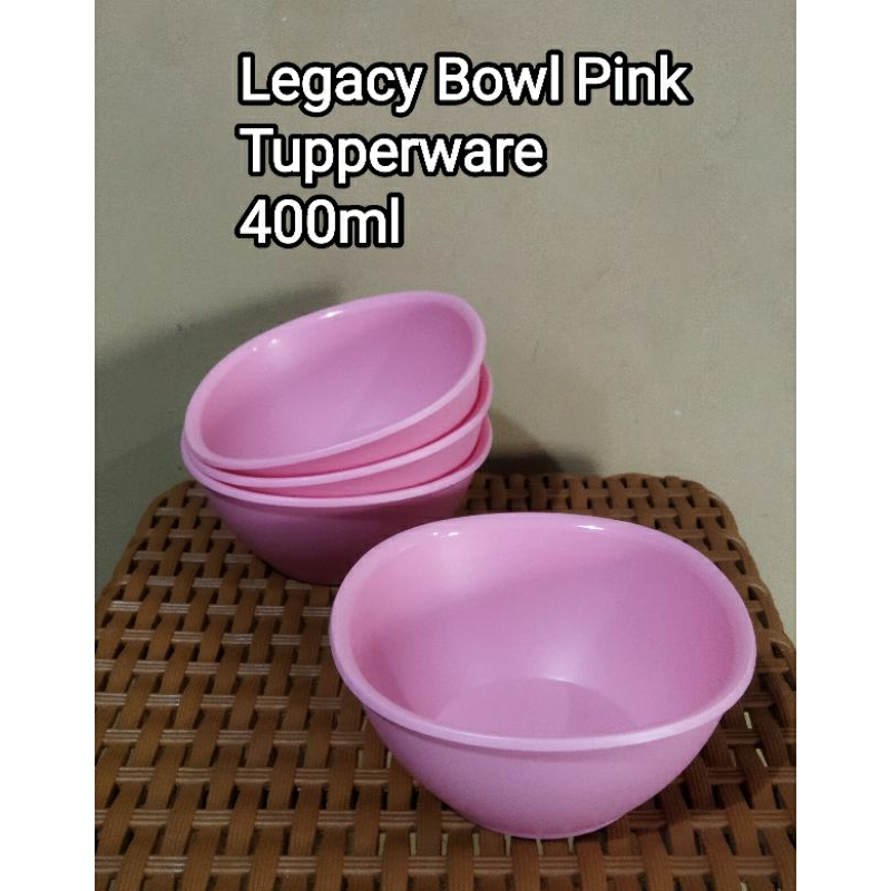 Legacy Bowl Pink 400ml, merah 250ml, ungu 700ml Tupperware 1pcs