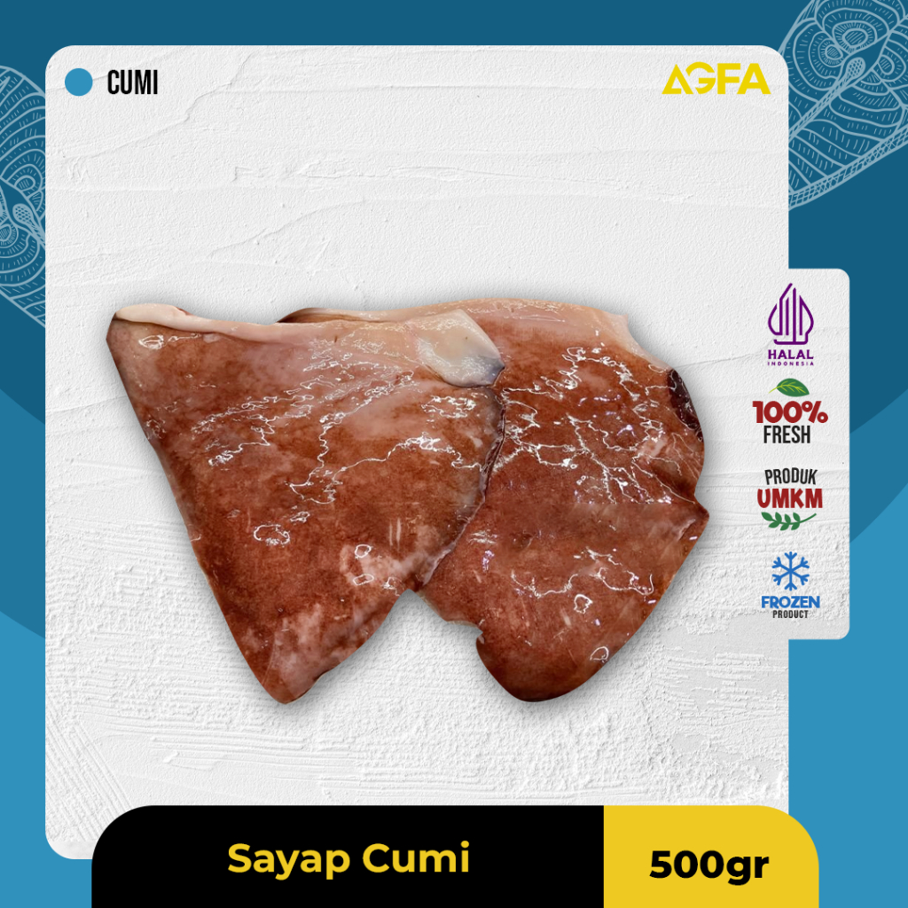 

Sayap Cumi / Sayap Cumi Lokal 500 Gram / Sirip / Seafood / Squid