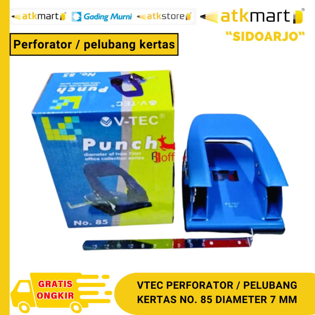 

VTEC PELUBANG KERTAS / PERFORATOR NO. 85 DIAMETER 7 MM