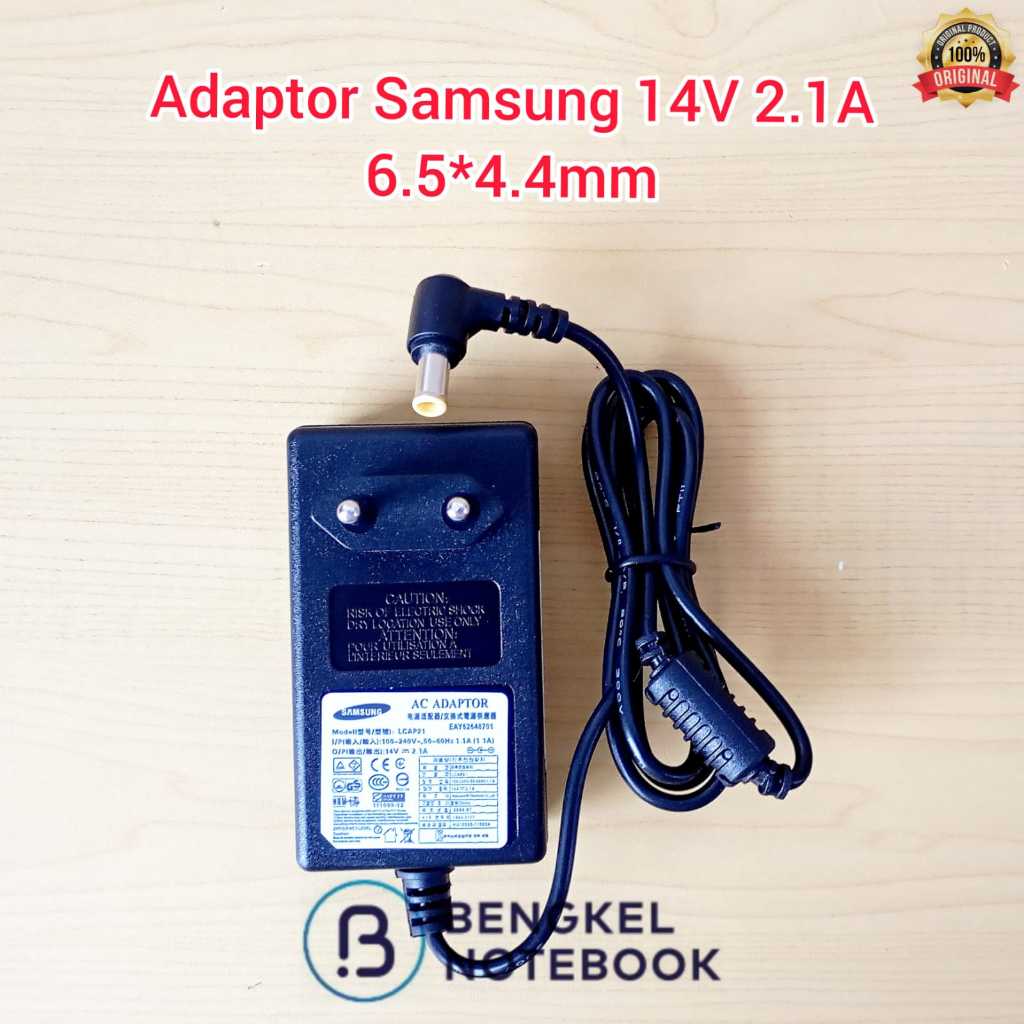 Adaptor Charger Monitor Samsung 14V 2.1A 6.5*4.4mm 6544 LCAP21 S19A100N SA100 S19A300B SA300 S19B150
