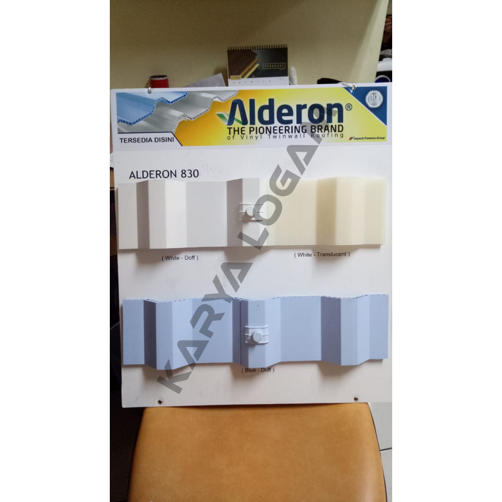 (Khusus Jabodetabek) Atap Alderon Double 10 mm 830 mm - Alderon Twinwall Corrugated - Panjang 4, 5, 