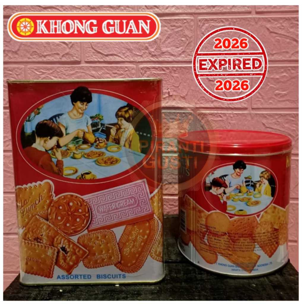 

Khong guan biskuit kaleng merah 1600gr dan 650gr