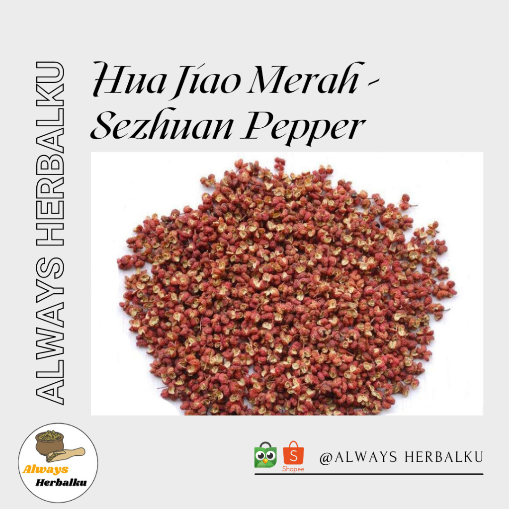 

Hua jiao merah / Sze chuan / Pepper corn / Si chuan / Biji mala / Mala (500 gram)