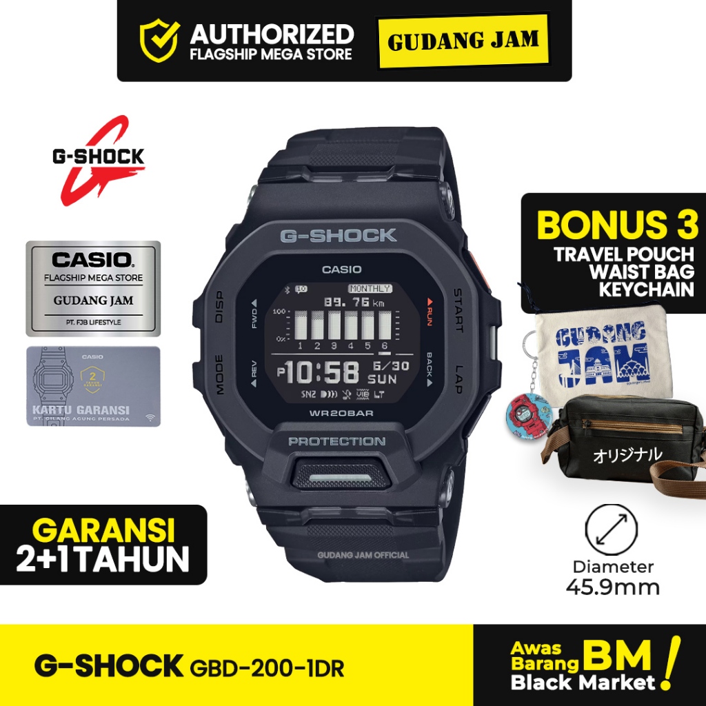 G-Shock Jam Tangan Pria Digital Original GBD-200 Series gbd 200