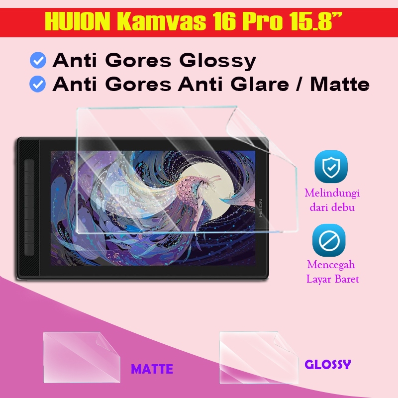HUION Kamvas 16 Pro 15.8" inch Screen Guard Protector Antigores Cover Layar Protection Tablet Laptop