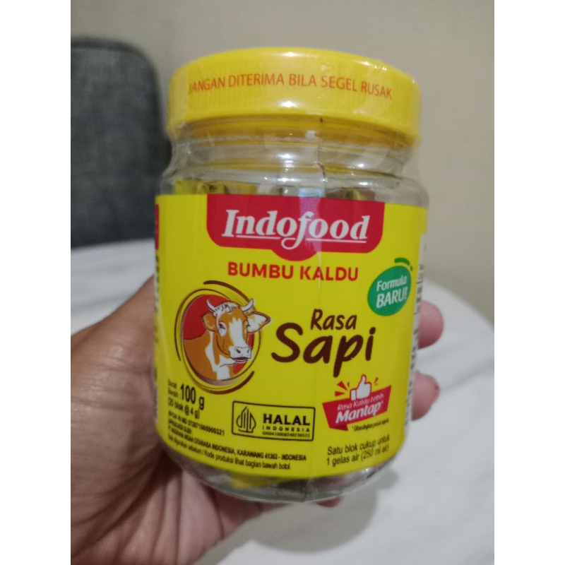 

Kaldu Blok Indofood Rasa Sapi Kemasan 100 Gram