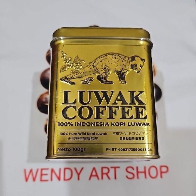 

Kopi Luwak +/- 100 Gram Kemasan Kaleng