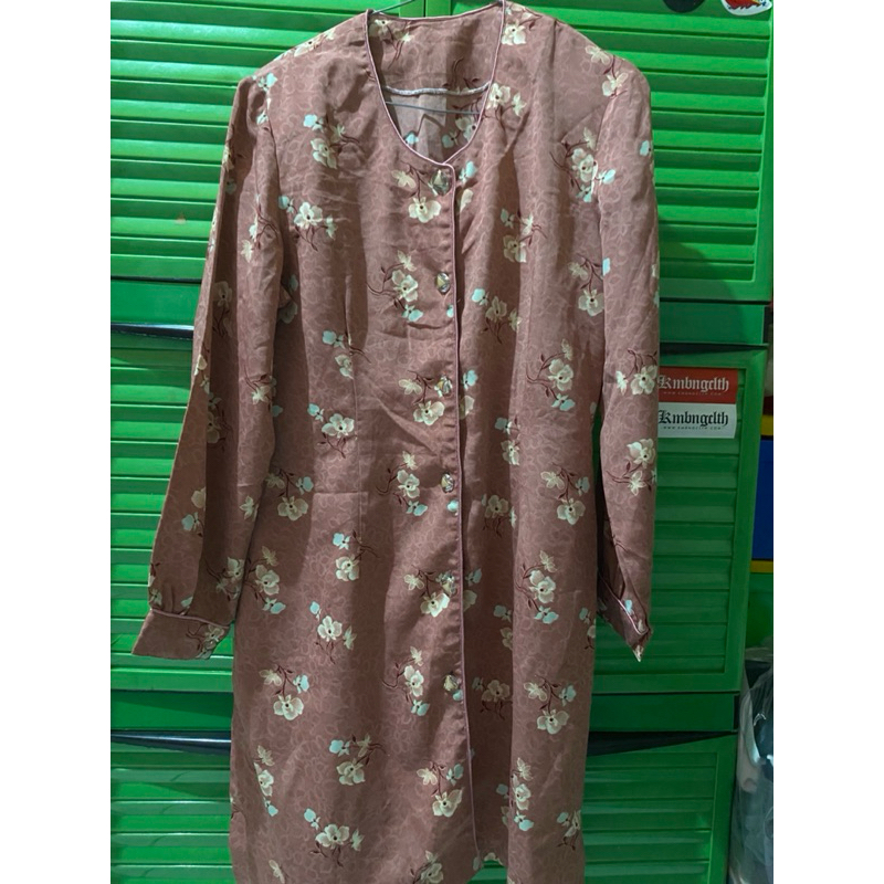 PRELOVED TUNIC WANITA MOTIF BUNGA