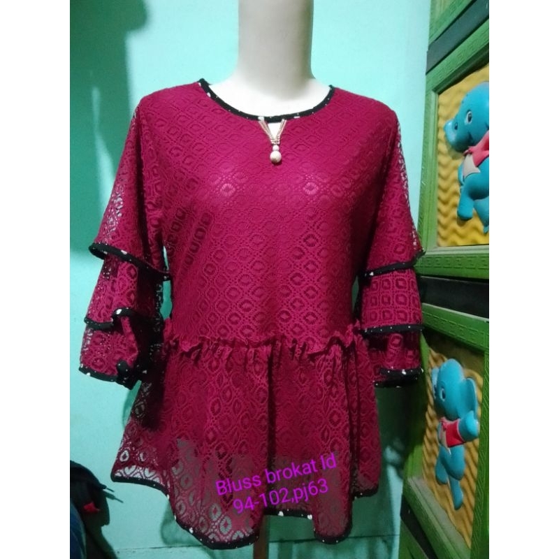 ATASAN BLUS BROKAT/KATBOL REMAJA/DEWASA MULUS(CO+ADM)