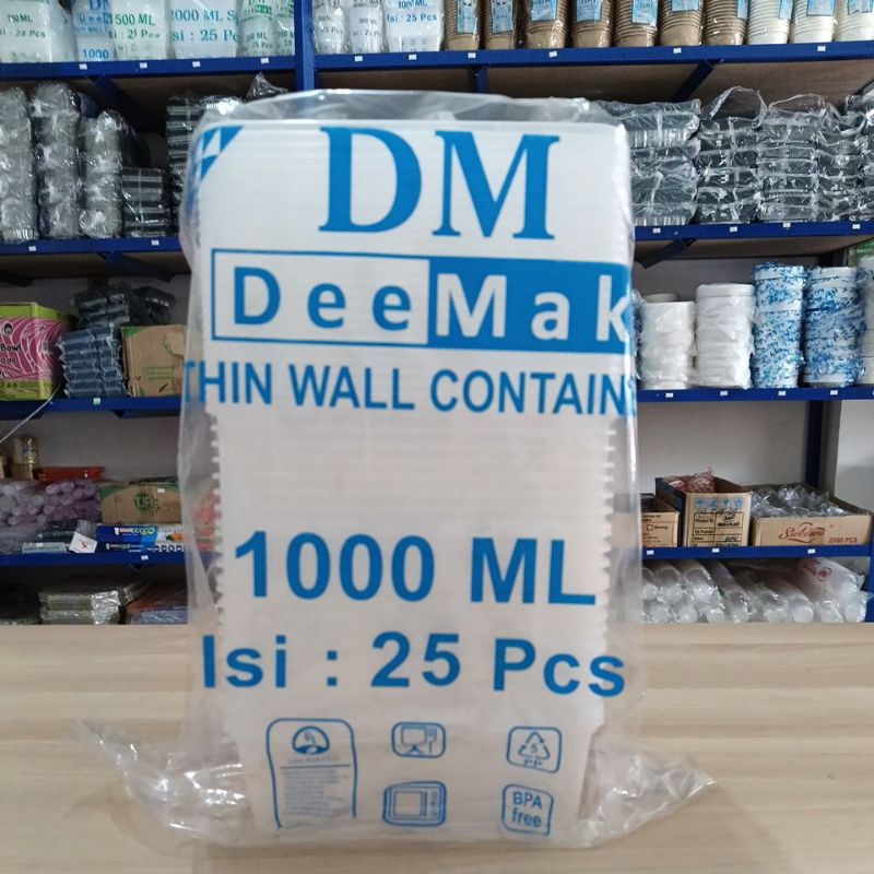 Thinwall Dm 1000ml kotak Square