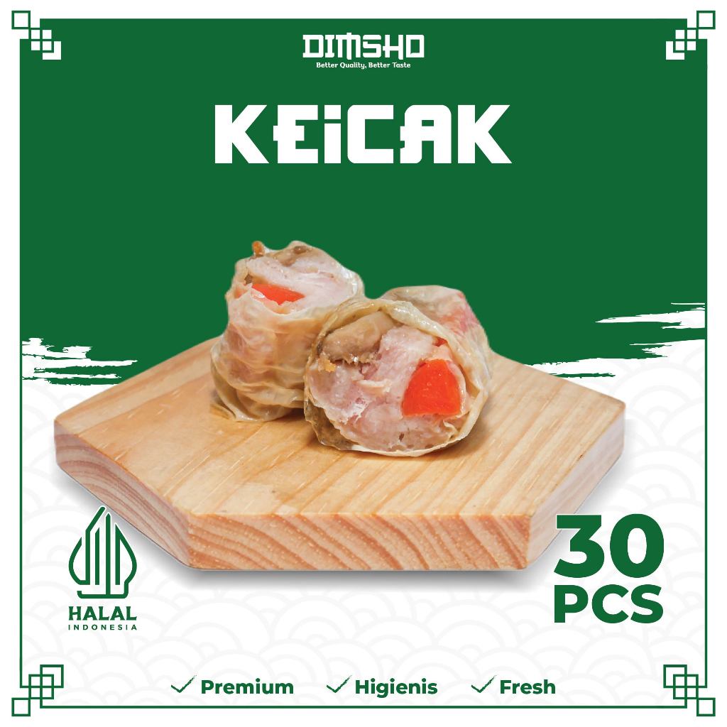 

DIMSUM KEICAK II DIMSUM FROZEN PREMIUM HALAL II DIMSUM KEICAK 1 PACK ISI 30 PCS