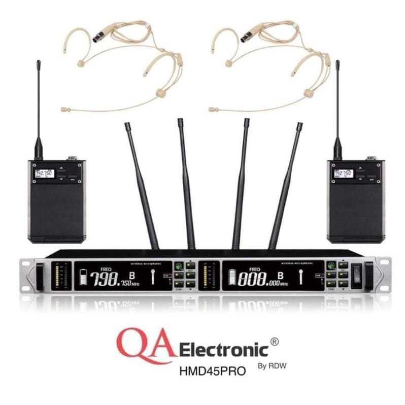 Mic wireless clip on headset Qa electronic hmd45pro original