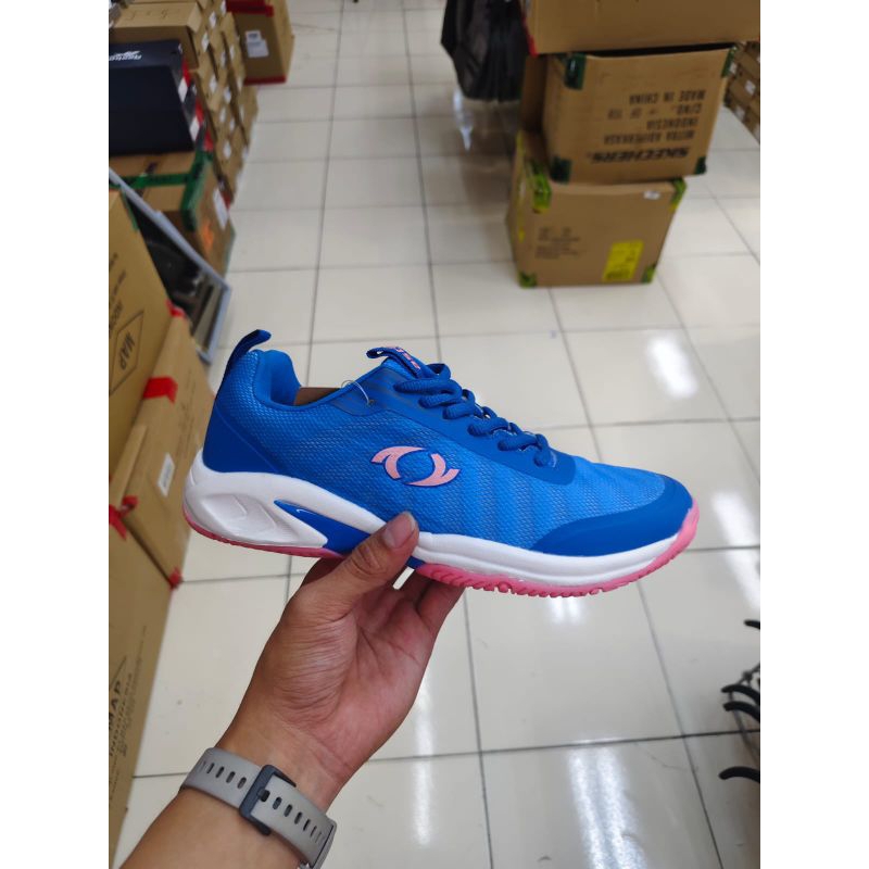 Sepatu olahraga badminton Astec Jovanka blue pink women badminton sport shoes original