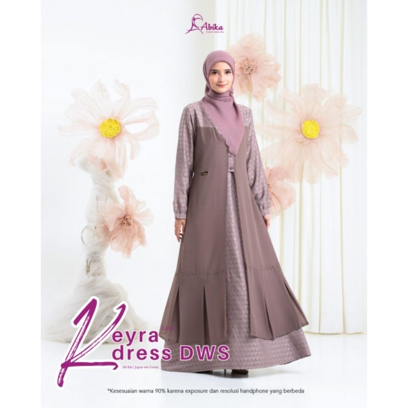 Abika Gamis Keyra Latte/Keyra Kenny Latte Sarimbit Abika/Sarimbit Keluarga Terbaru/Gamis Murah