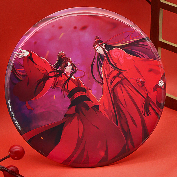 Anime Mo Dao Zu Shi MDZS Lan Wangji Wei Wuxian Spring acrylic stand Costume Bag Brooch Pin Cosplay C