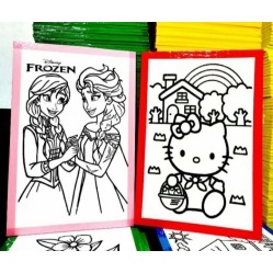 

HLC - (100 Pcs) [Lis Lakban] Paket Sterofoam Lukis 33x50 / Paket Mewarnai Gabus 33x50