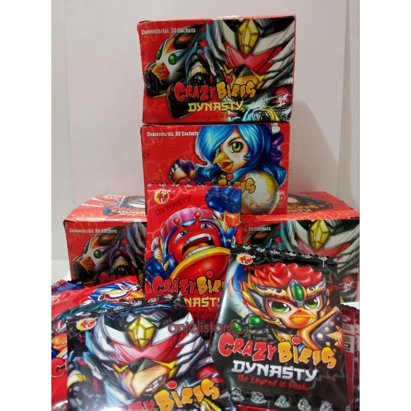 MAINAN KARTU CRAZY BIRD 3D / KAROMEN SERIES CRAZY BIRD 30PCS