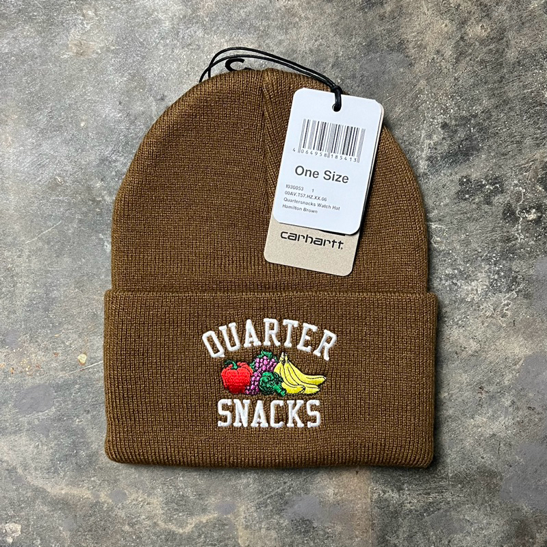 Carhartt WIP x Quartersnacks Watch Hat Hamilton Brown - Original 100%