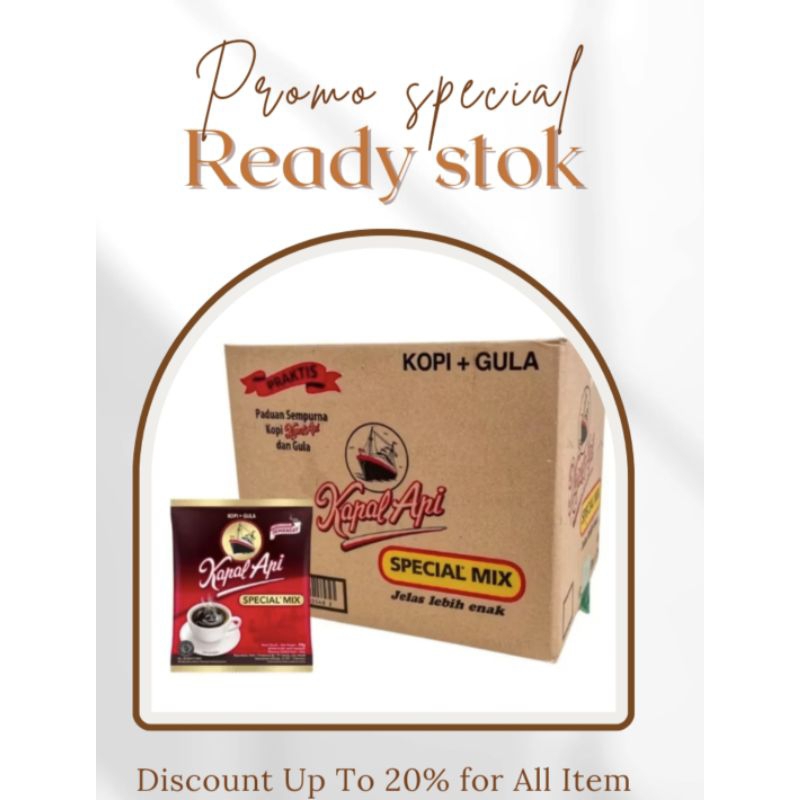 

kapal api special mix 23gr 1 dus 12 renteng readystock