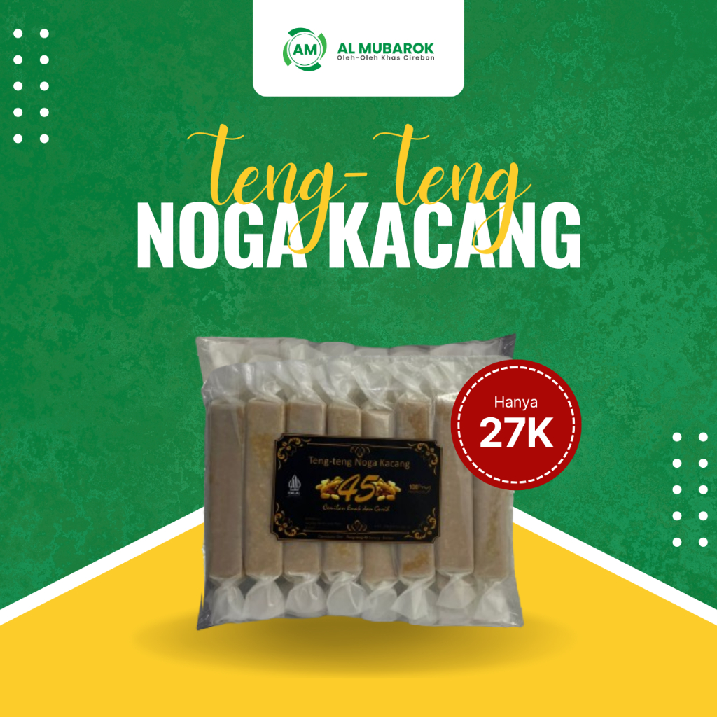 

Teng-Teng Noga Kacang Khas Cirebon – Manis, Renyah, & Gurih