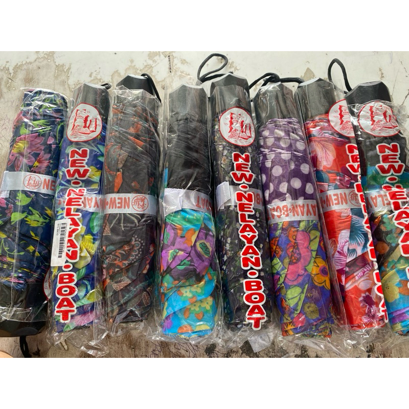 Payung Lipat Motif New Nelayan Boat murah bagus
