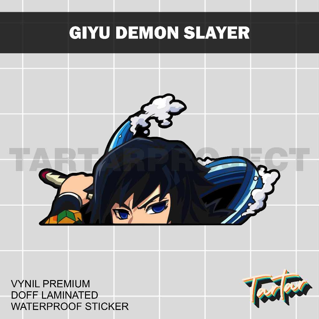 

Sticker Stiker Vinyl - Peeker Giyu Demon Slayer