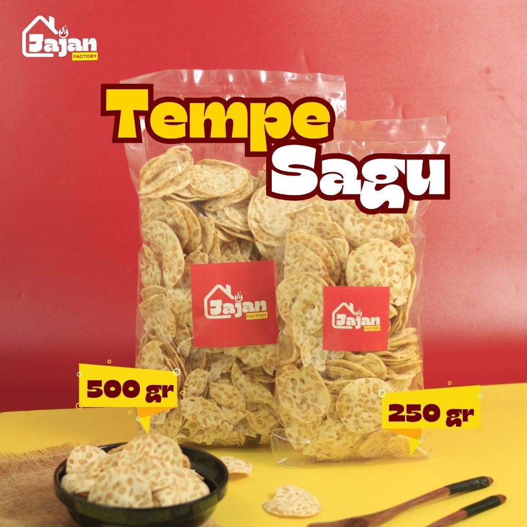 

Jajan Factory - Tempe Sagu 250gr / 500 gr Snack Kiloan Krispy Camilan Kriuk Cemilan Gurih Renyah