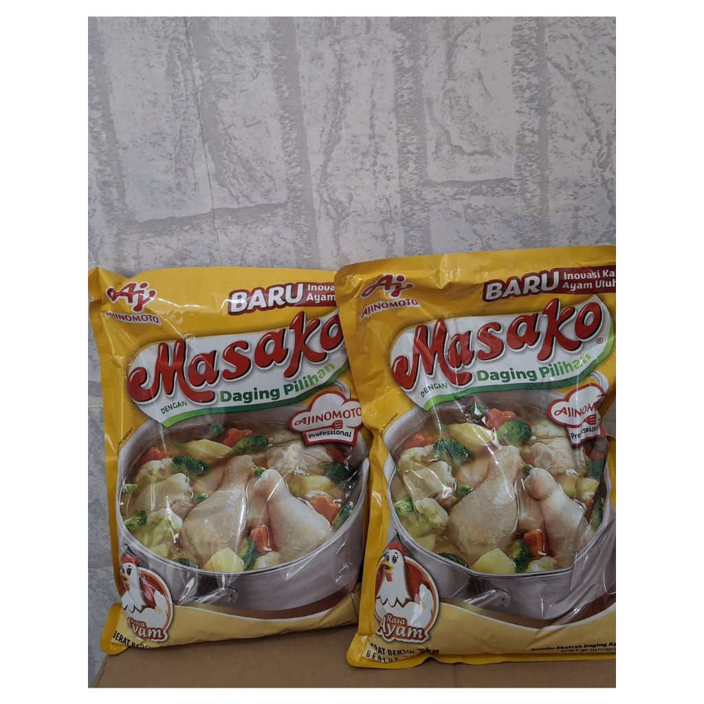 

Masako Daging Ayam Bumbu Penyedap Rasa 1 kg