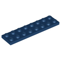 Lego Dark Blue Part 3034 Plate 2 x 8