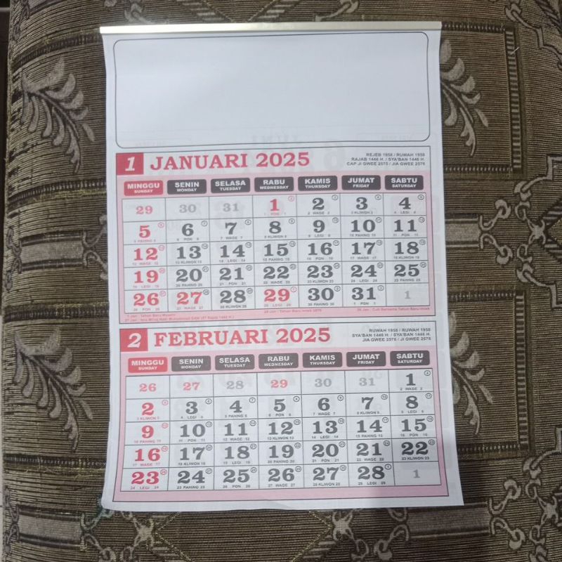 

Kalender 2025 6 halaman dwibulan kalender dinding angkasa besar dwi bulan