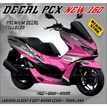seticker variasi decal full body honda pcx 160 pink
